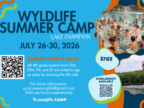 Camp Trip Image - WyldLife Camp at Lake Champion